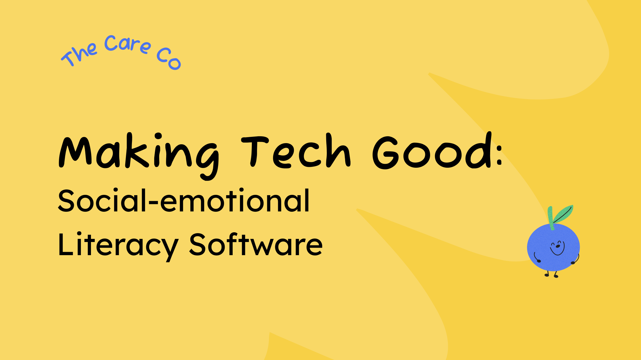 The Care Co looks how how technology can be leveraged for good and help scale kids mental health solutions.